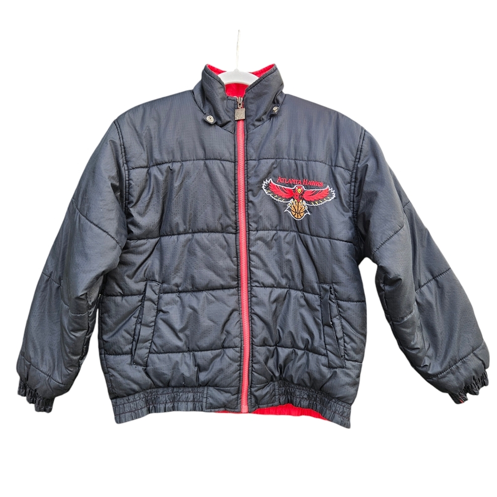 Vintage Atlanta Hawks Reversible Winter Boy's Jacket